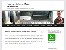 Tablet Screenshot of kras-roest-verwijderen.nl